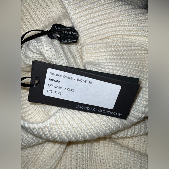 Lamarque Emelle Sweater Merino wool blend- nwt *oversized* (fits like med/lrg) - Picture 12 of 14